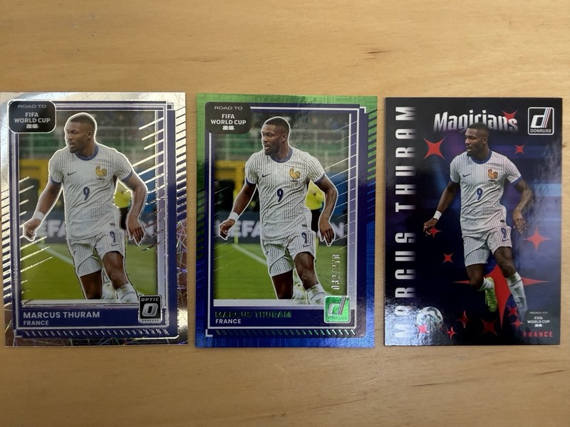 2025-26 Panini Donruss FIFA MARCUS THURMAN Blue/Green Maze /270 + Optic Ice