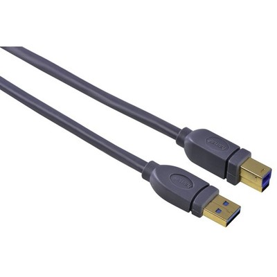Hama HQ 1,8m USB 3.0 Kabel Typ A-B Stecker für USB Drucker Hub HDD Festplatte ..