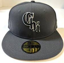 Chicago White Sox MLB City Connect NE Fitted Hat ~Graphite Gray