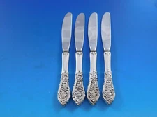 Florentine Lace Reed & Barton Sterling Silver Butter Spreader HH Modern Set of 4