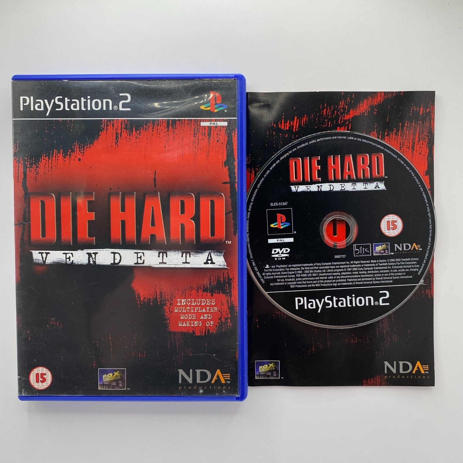 Die Hard Vendetta PS2 (PlayStation 2) Manual Included