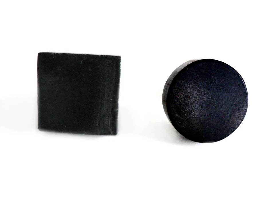 Möbelgriff Knopf Knauf Griff Türknopf Schubladengriff Stein 4 cm Schwarz - Bild 2 von 2