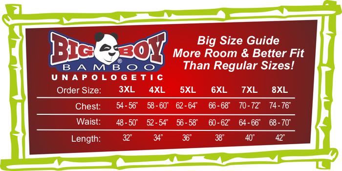 Big Men (3XL-8XL) V-Neck Bamboo T-Shirt - Plus Sizes by Big Boy
