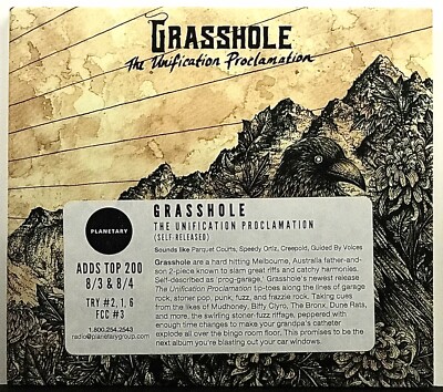 Grasshole: The Unification Proclamation CD 7 Tracks 2015 Australian Import