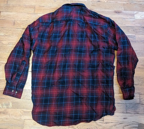 Pendleton Plaid Shirt - Men's Large - Worsted Wool Button Down - Sir Pendleton - Picture 3 of 18