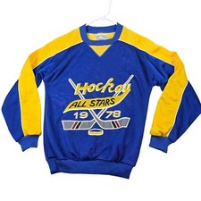 Vintage 1978 Hockey All Stars Sweatshirt Youth XL 20 Adult Small USA Council