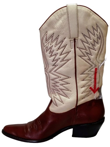 Stivali western vintage Matisse taglia 71⁄2M 2 toni foderati morbidi (adatti come a 7) - Foto 18 di 22