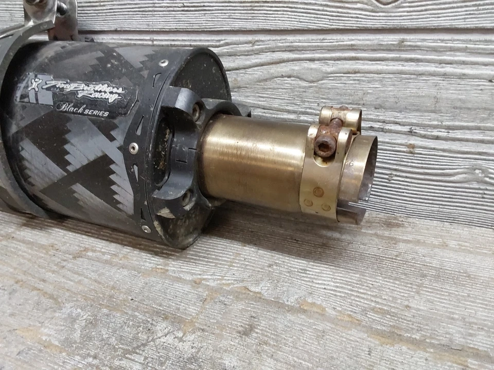 Yamaha R6 YZF-R6 2007 2006-2007 YZFR6 dos hermanos escape silenciador deslizable Foto 4 de 4