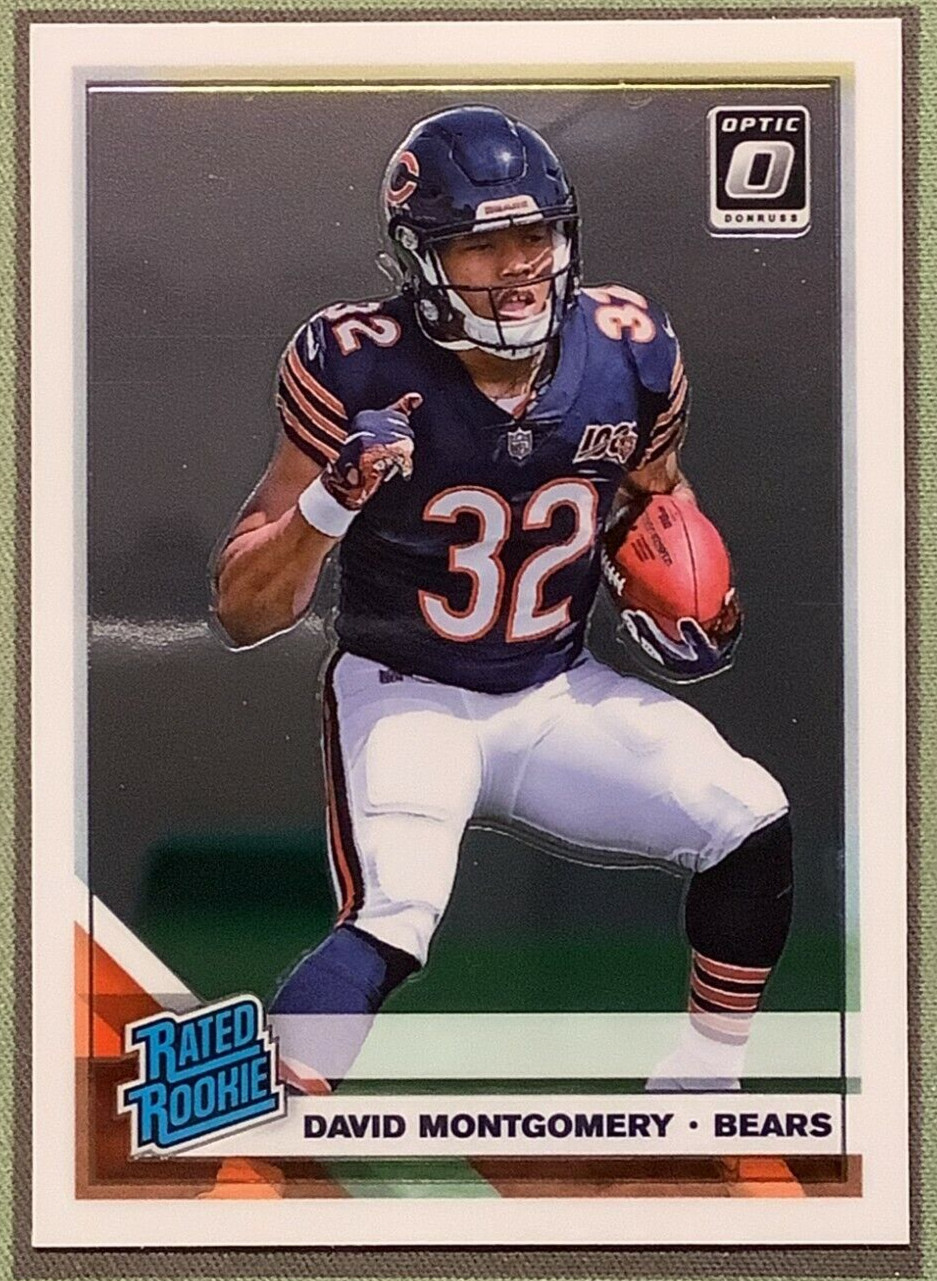 2019 Donruss Optic DAVID MONTGOMERY Rated Rookie Base Card #161