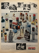 Avon Products For Men 1965 lociones colonias talcos afeitadoras eléctricas de colección anuncio impreso