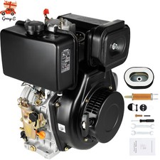 Motozappa 10HP 406cc 4 Tempi Motore Diesel Monocilindrico Raffreddamento Aria 186F