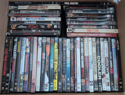 Lot of 47 Used DVDs - Various Genres and Titles - Bulk Wholesale Cheap Lot