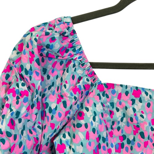 Top Lilly Pulitzer Bitsy azul multicolor Hottie Dottie 007482 para mujer 8 nuevo con etiquetas - Imagen 7 de 11
