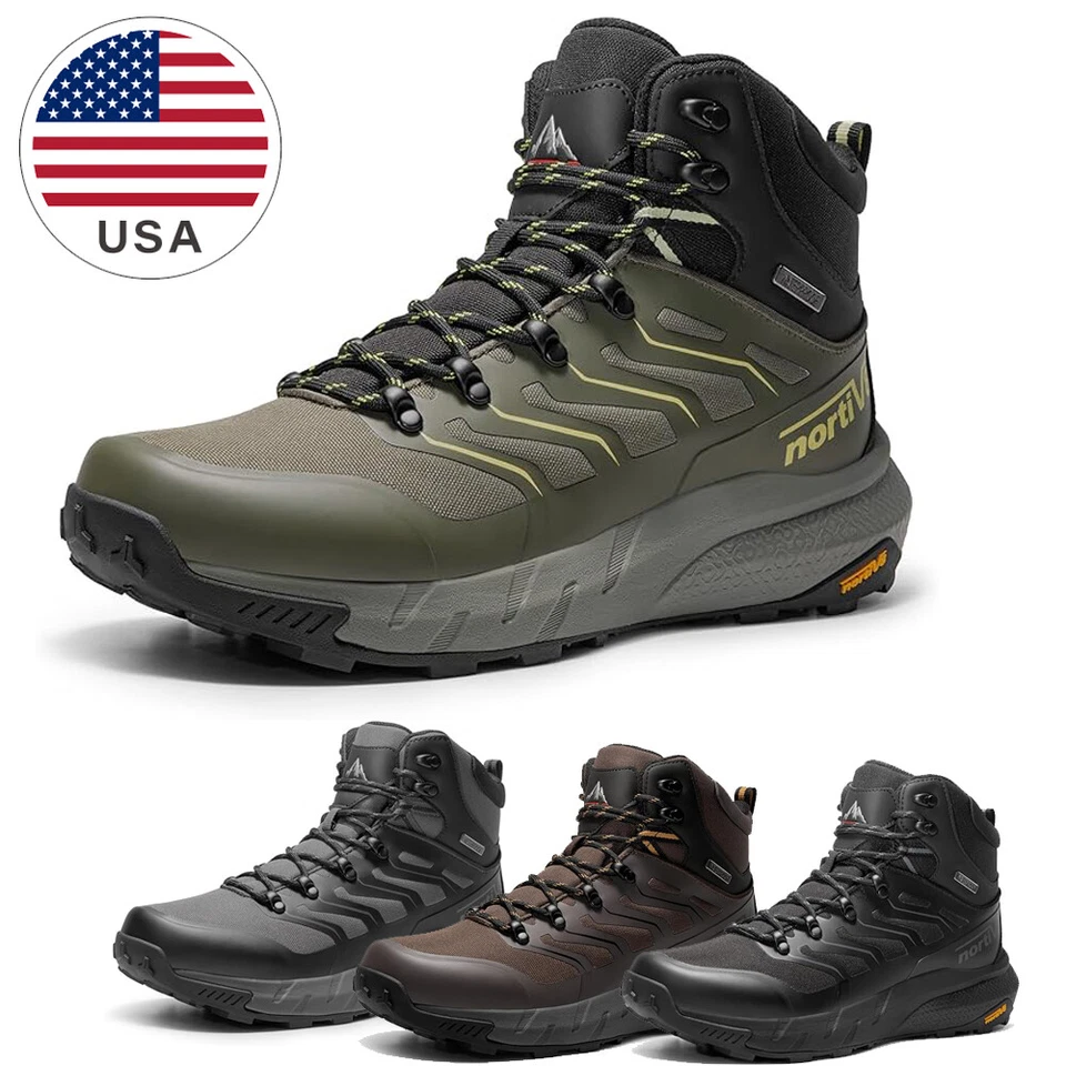 Men's Lightweight Hiking Boots Waterproof Breathable Outdoor Trekking Ankle Boot