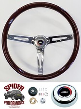 1969-1981 Camaro Steering Wheel Red White Blue Bowtie 15 Muscle Car Wood