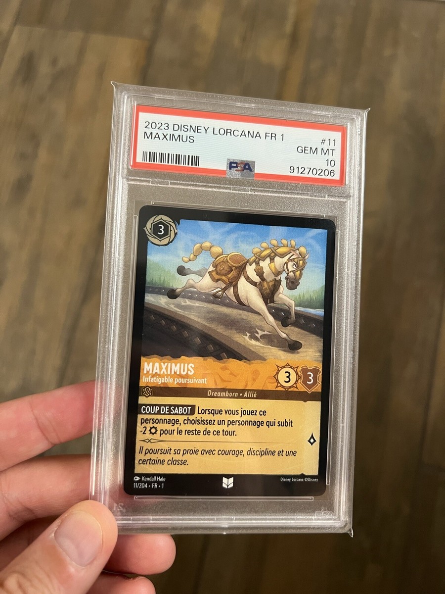 Lorcana DEMO CARD FR MAXIMUS PSA 10 Ultra Rare! | eBay