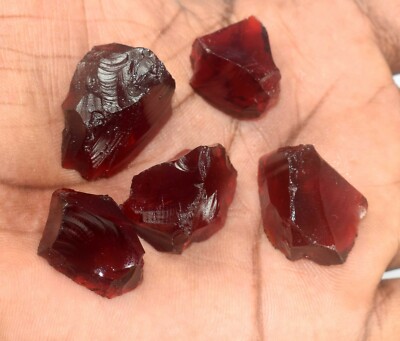 ダークレッドの12面体結晶ガーネット(Mサイズ1)ポリッシュ Red garnet single pierce 1.31 /レッドガーネット | Hariqua