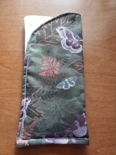 Handmade Glass Case, Butterflies, Opens On Left Side