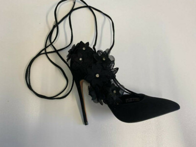  Pumps High Heel Gr. 37 Sandalen schwarz Damenschuhe LOST INK 64A