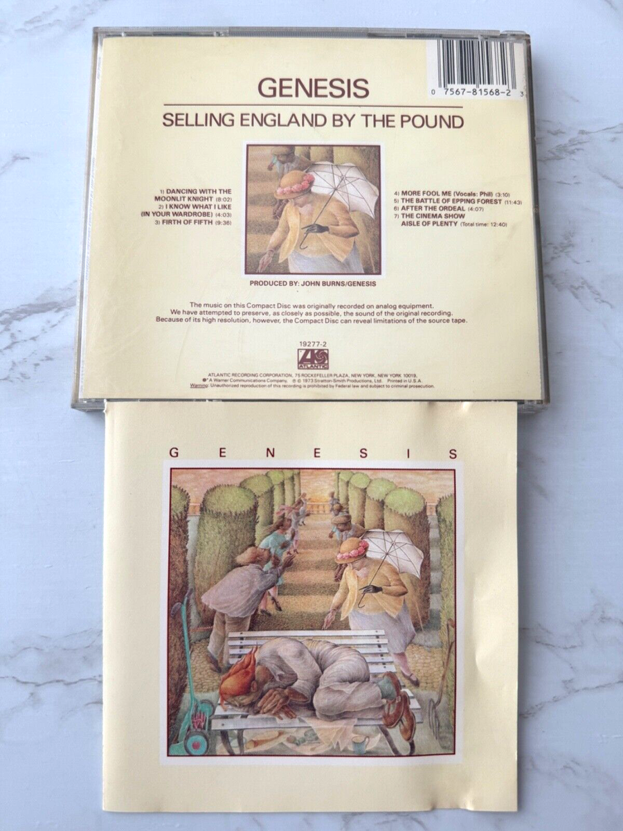 Genesis Selling England By The Pound CD SONOPRESS WEST
