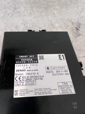 2013 Lexus ES350 Smart Key Locking Control Module OEM 89990-33330 