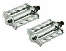 Bike Mini Square Twisted Pedals 1/2 Chrome. bike parts.