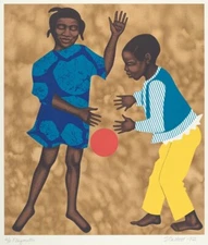 Playmates : Elizabeth Catlett : Archival Art Print