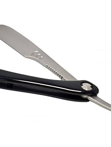 Rasoio giapponese Feather ACSR-RB Artist Club SR in pelle nero - Foto 4 di 5
