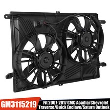Radiator Cooling Fan For 2007-2017 GMC Acadia Chevrolet Traverse Buick Enclave
