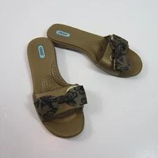 OKA-B Madison Flip Flop Slide Sandals With Bow Size M