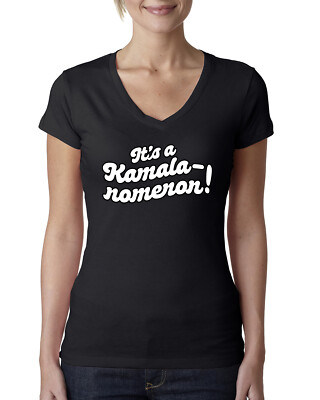 It's a Kamalanomenon! Funny Femininomenon Kamala Womens Junior Fit V-Neck Tee