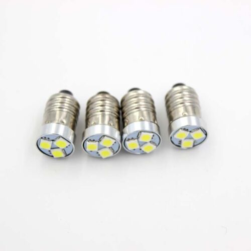 4 pièces ampoule DEL 200 LM pour 2/3/4 C/D lampe de poche torche lampe vélo E10 3V 4,5V 6V 12V - Photo 1 sur 5