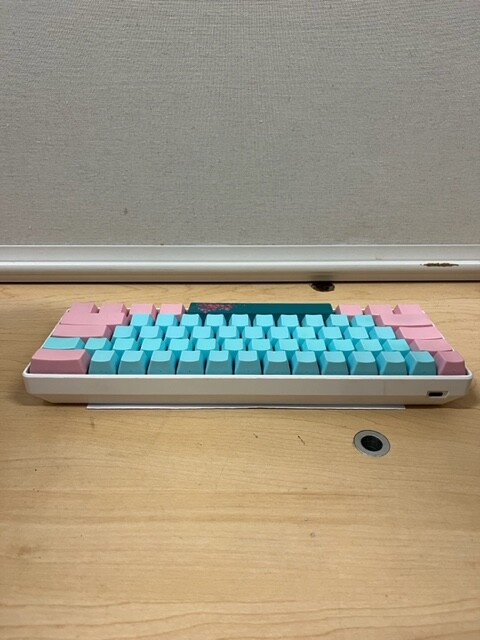 Skyloong GK6X Blue and Pink Keyboard Black Speed Switches No Cable