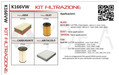 Filtro Aria UFI 30.158.00 Per Seat, Skoda, Volkswagen - Ricambio Auto, Diametro 288mm