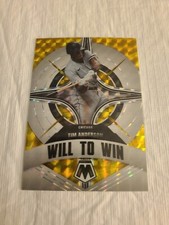 2022 Panini Mosaic Will to Win Reactive Yellow Prizm /99 Tim Anderson #WW-5