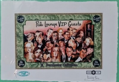 Polo Lounge, VIP. Guests, Beverly Hills Hotel, AP. Print Signed Fairchild Paris