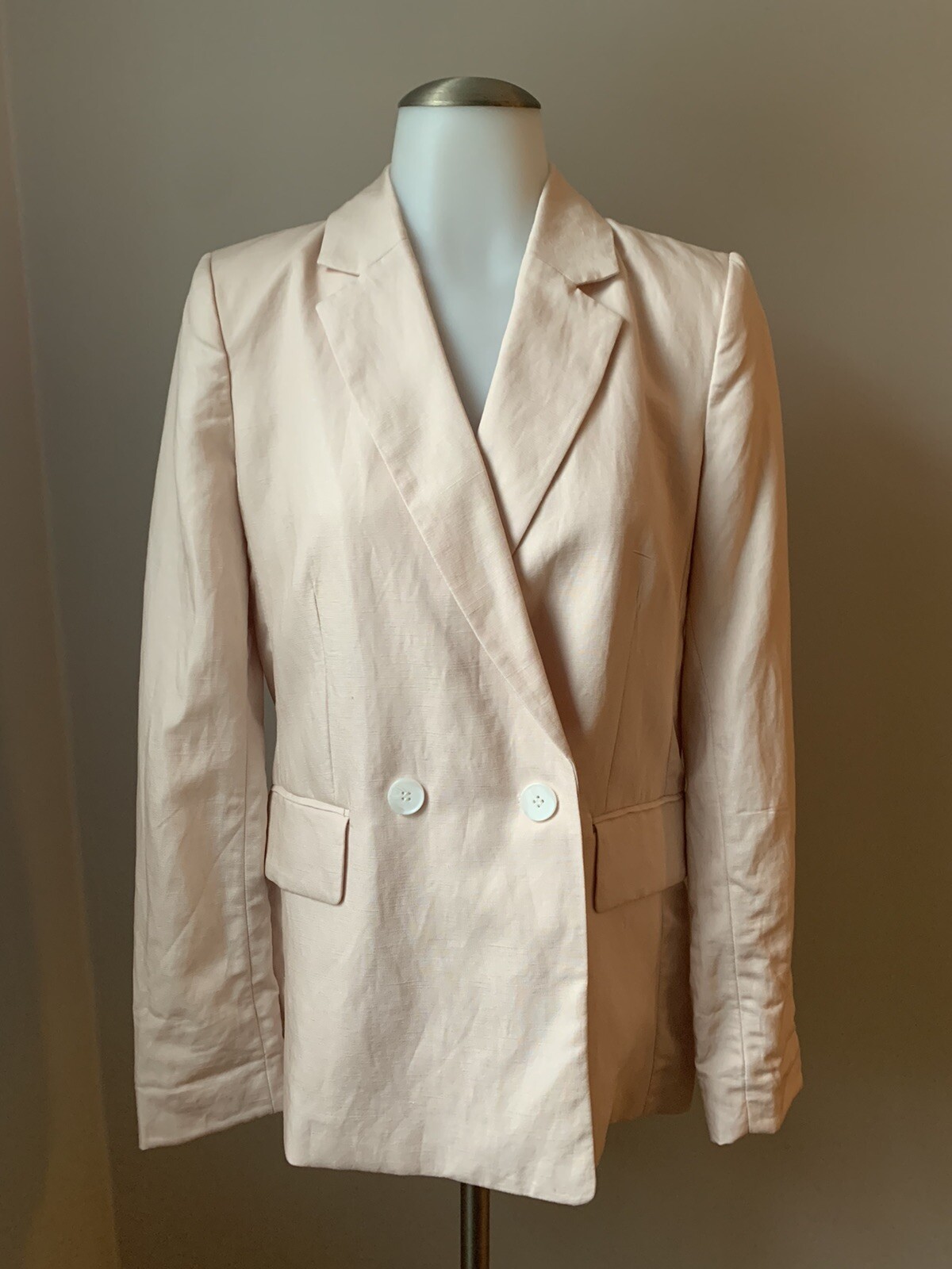 Women's H\u0026M Light Pink Blazer Jacket 