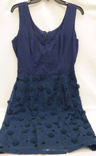 Floral Pattern Dress Blue