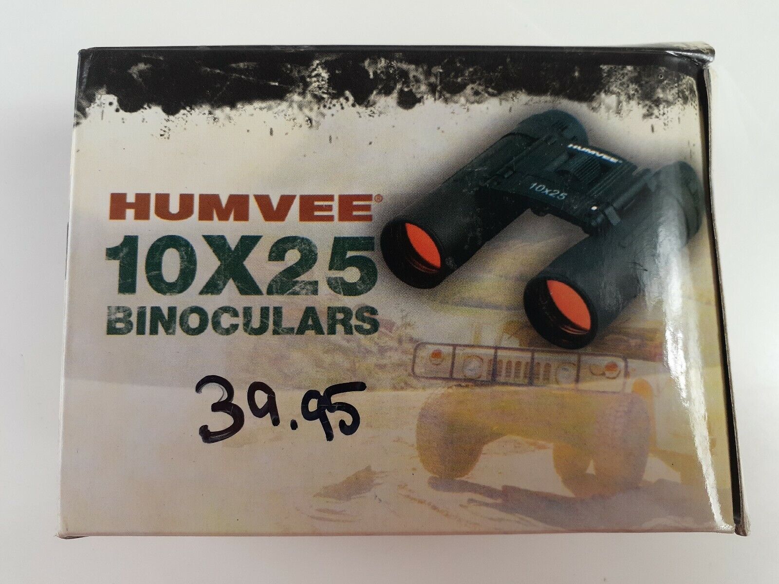 Humvee Rubber Coated Compact Binocular w/Anti Reflective Lens Black HMVB10X25B
