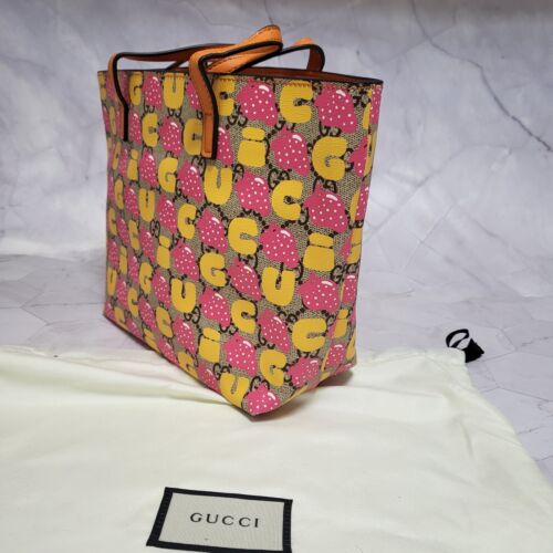 Gucci Children's Yuko Higuchi GG Supreme Tote Bag Pink 630542