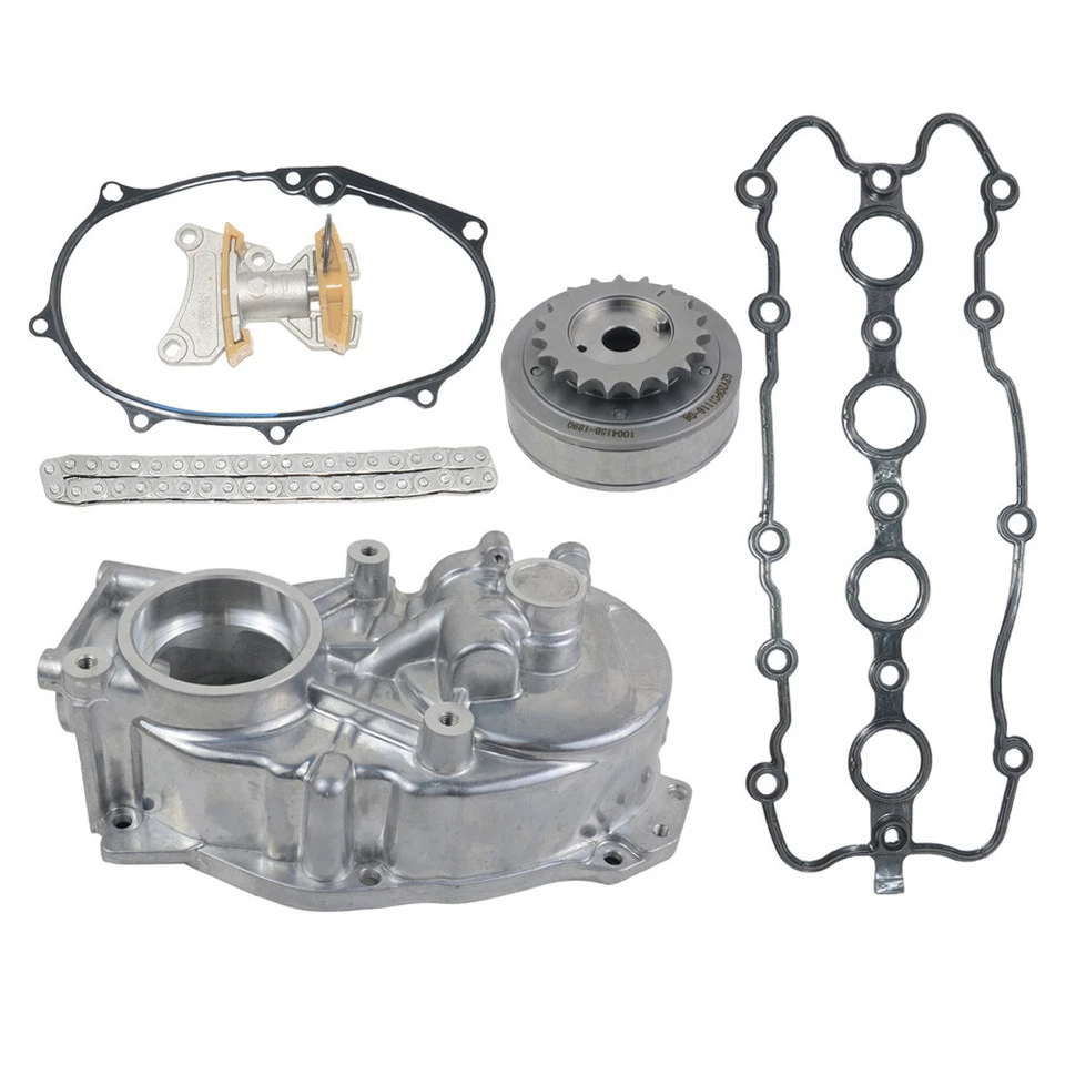 Kit de carcasa de árbol de levas de cadena de distribución para 05-08 Audi VW 2.0T A4 TT Golf Jetta Passat Foto 2 de 4