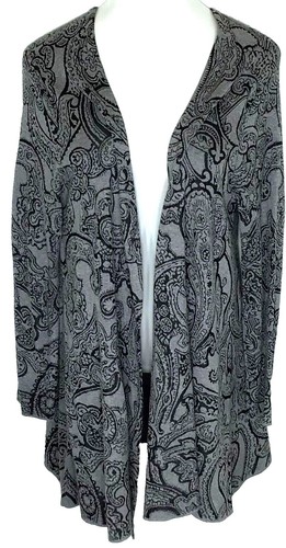 New! Awake Paisley Pearl Button Cardigan Small Sweater | eBay