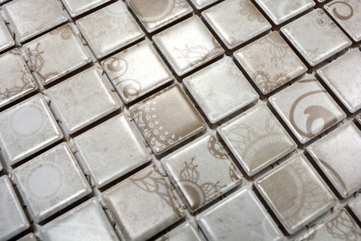 Mosaïque Céramique Gris Miroir – 10 Plaques Pour Salle De Bain, Cuisine, WC
