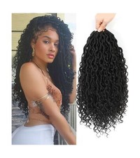 Goddess Locs Crochet Hair 14 Inch, 8 Packs Faux Locs Crochet Hair Pre Looped ...