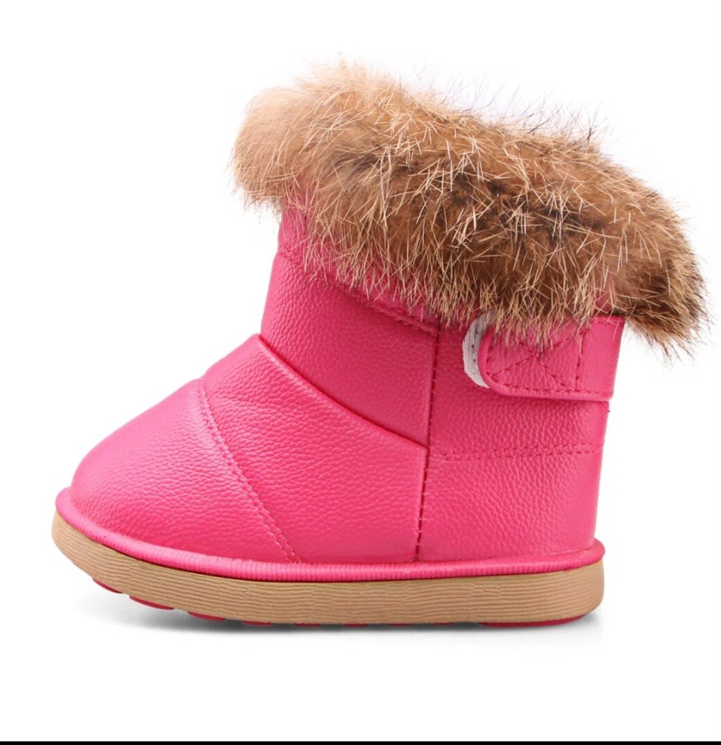 toddler girl winter boots size 10 waterproof anti-slip