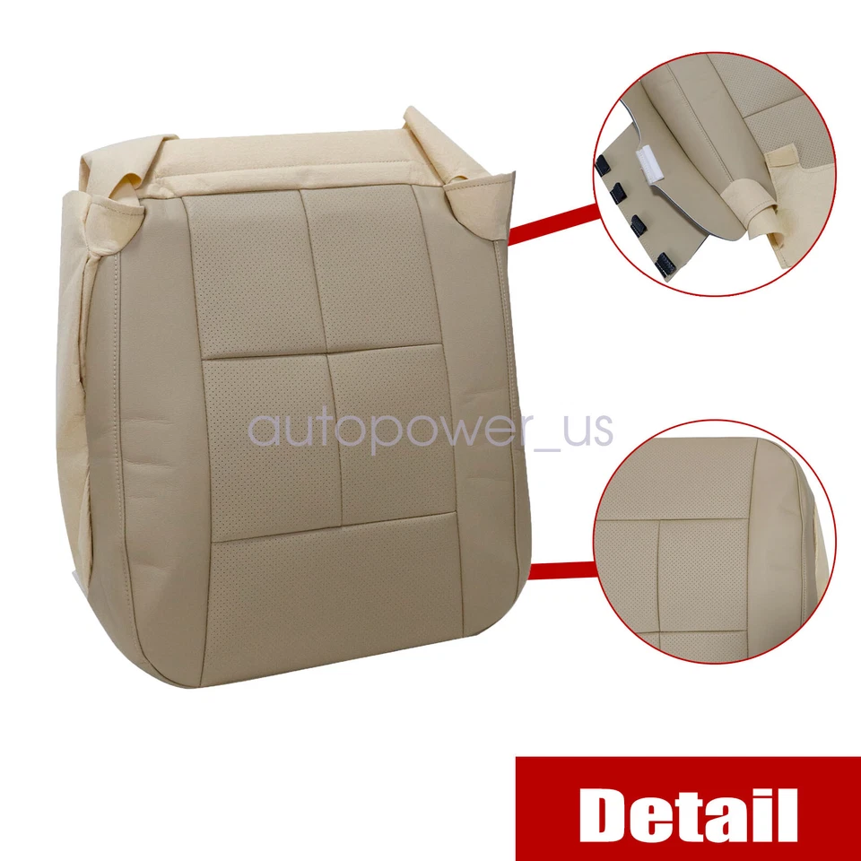 Cubierta de asiento de cuero perforada inferior del conductor Lincoln Navigator 2007 2008-2014 Foto 4 de 4