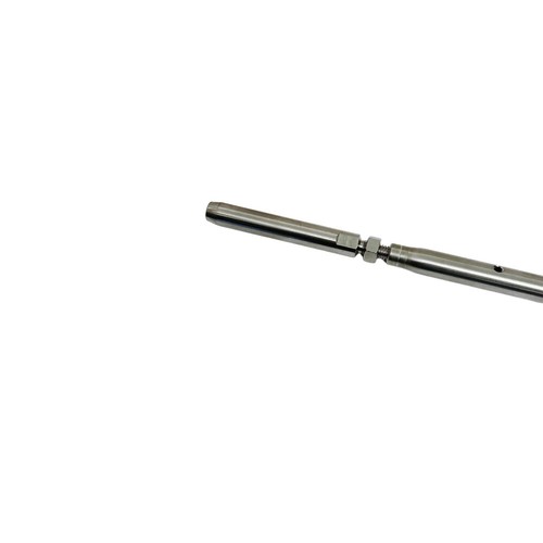 Fibbia girevole 1/4" filettata Lag & Swage Stud 1/8" cavo acciaio inox 4 pezzi - Foto 4 di 8