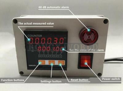 Meter Counter 100ppr Rotary Encoder Wheel Roll Digital Electronic Length Measure