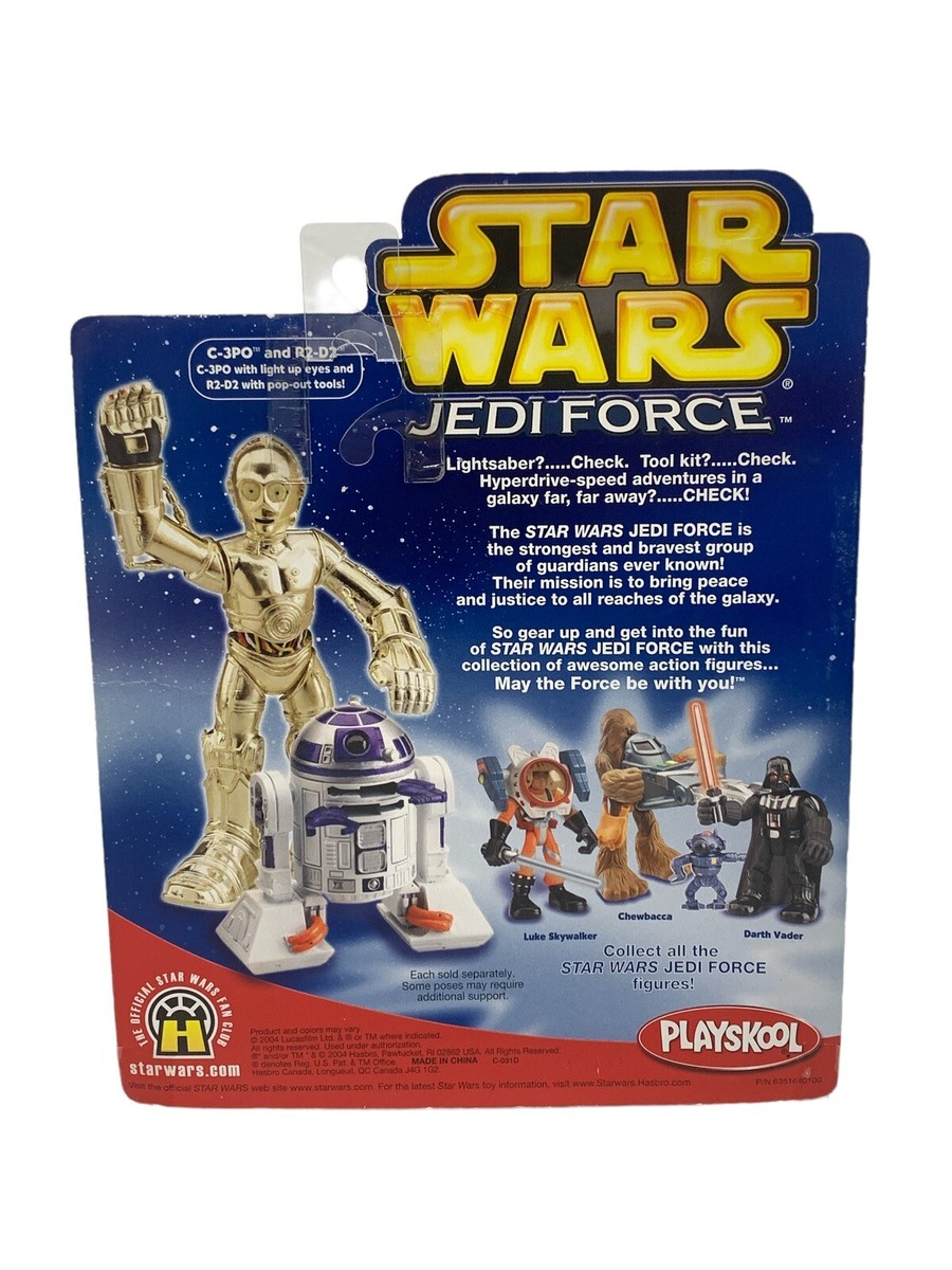 Star Wars Jedi Force C-3PO and R2-D2 Playskool Figure NIB New in