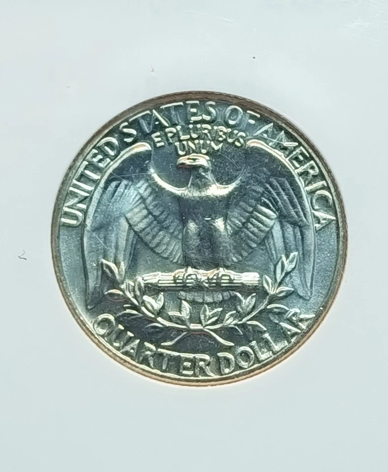 1966 P Washington Quarter 25c - PCGS MS 67 SMS - Lightly Toned - UNC High Grade - Image 3 of 4